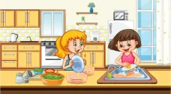 Kitchen Area for Fire-less Cooking